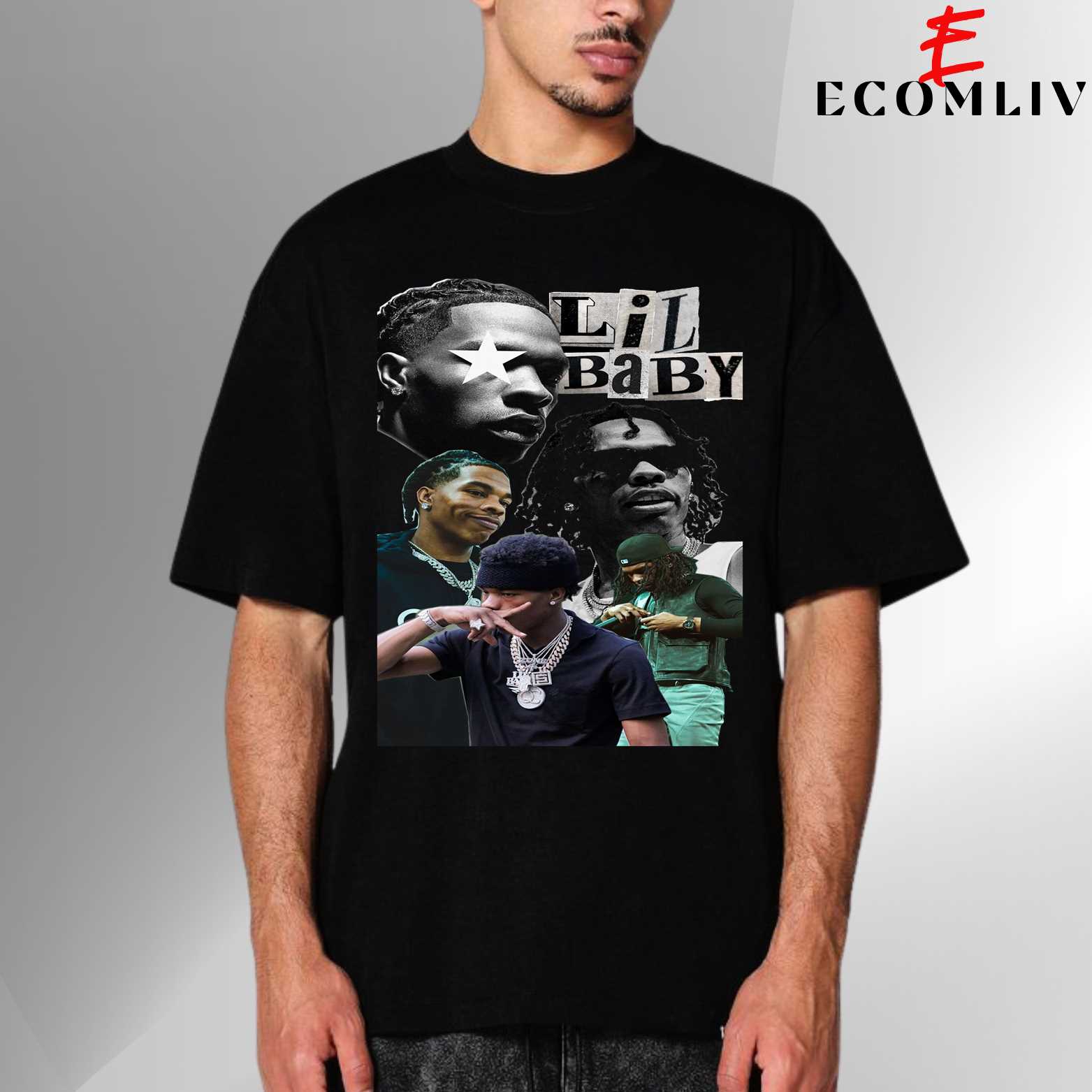Lil Baby 2025 Tour Tee, Viral Rap Merch
